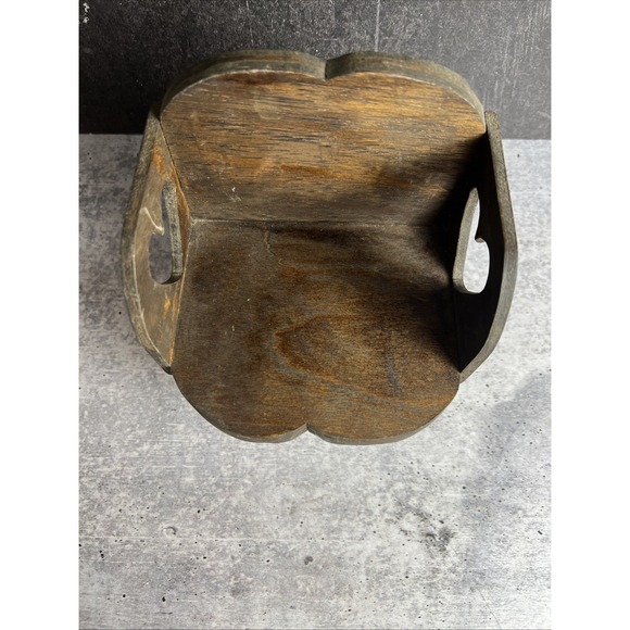 Handmade Wood Doll Chair Vintage With Hearts - Picture 6 of 9